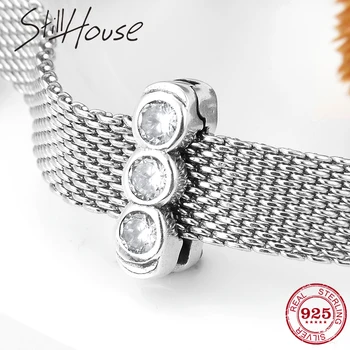 

Fashion Sterling Silver 925 Like peanuts Clear CZ Clips Beads Fit Original reflexions Bracelet Charms Hot sale jewellery