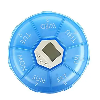 

Smart Timing Design Compact Medicine Pill Box Portable Size Travel Medicine Holder Tablet Storage Case Container