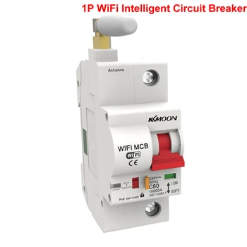 

1P/2P WiFi Intelligent Circuit Breaker with Energy Monitoring and Meter Function Compactible with Alexa and Google Home