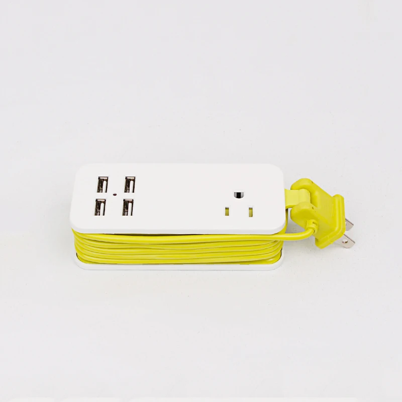 Grass green Стандарт США силовая полоса с несколькими гнездами Портативный 2 USB порта для мобильных телефонов для смартфонов планшетов - Цвет: Grass green