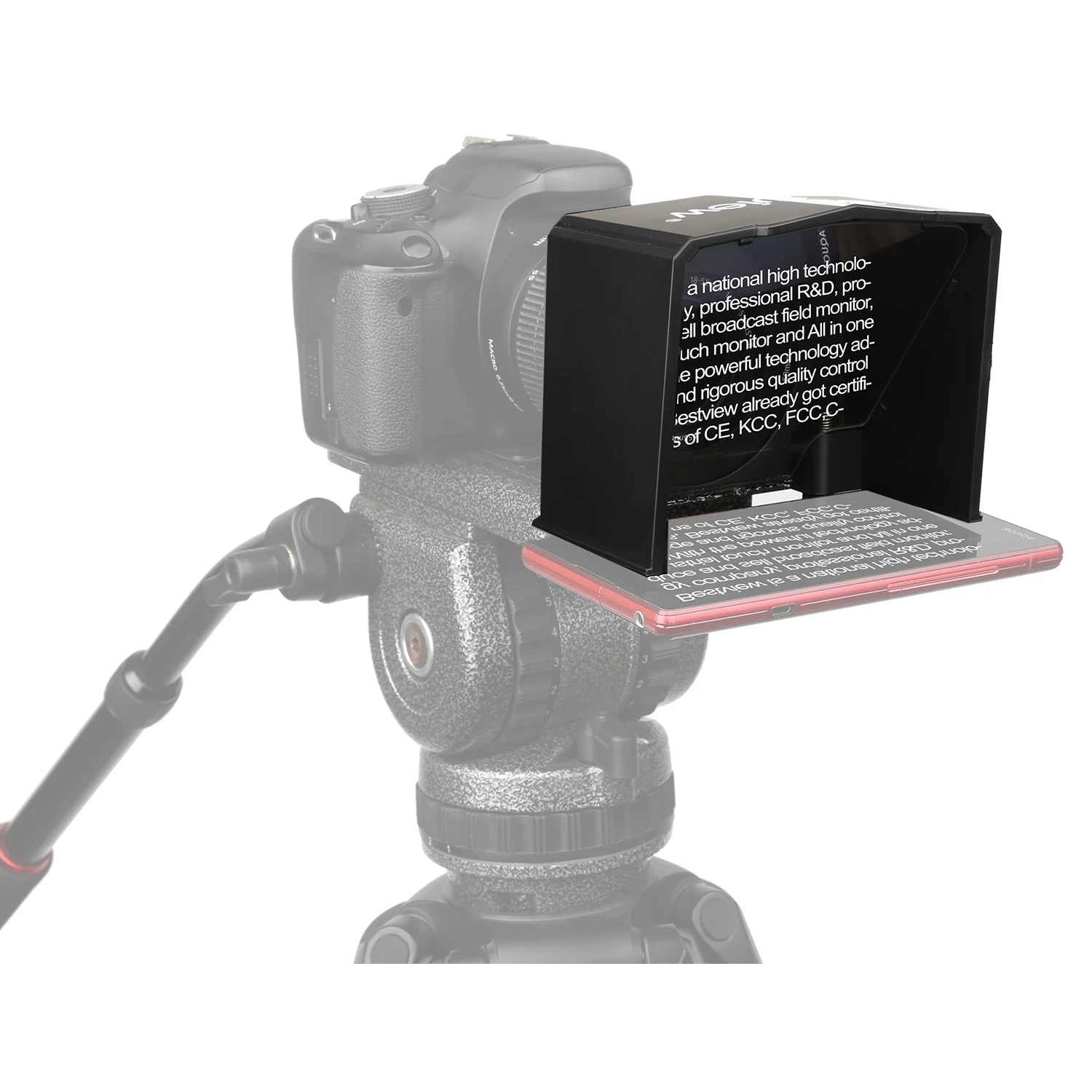 Портативный мобильный телефон Teleprompter Prompter с пультом дистанционного управления для смартфона менее 6 дюймов DSLR камера для сцены хост