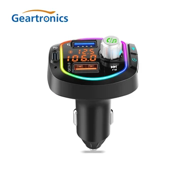 

New Car MP3 Player Wireless Bluetooth 5.0 FM Transmitter QC3.0 USB-C Fast Charger Radio Adapter Music Player Support TF Card