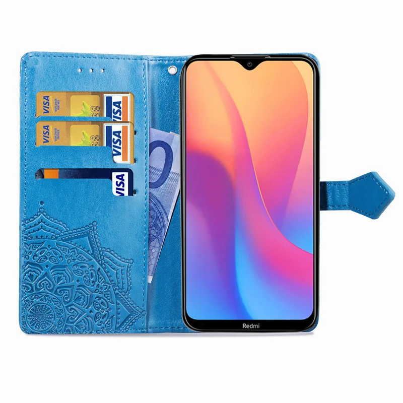 Чехол-книжка из искусственной кожи для Xiaomi Redmi 8A, чехол для Note 8 Pro, чехол-кошелек Xiomi Redmi 8, мягкий чехол из ТПУ