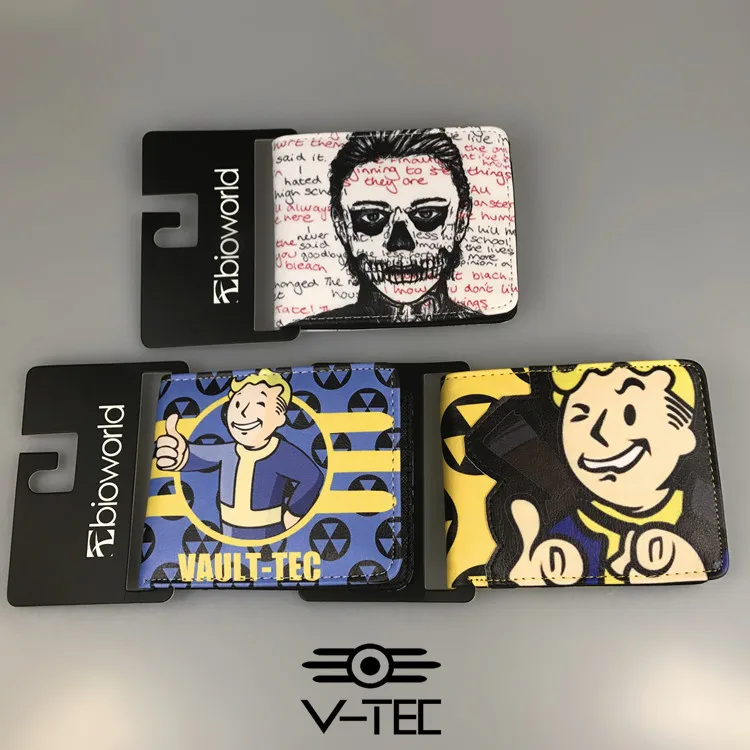 Fallout, Модный кошелек из искусственной кожи с аниме, сумка для денег, кошельки на молнии, карман для монет, повседневные кошельки для карт, унисекс, подарки, Новинка