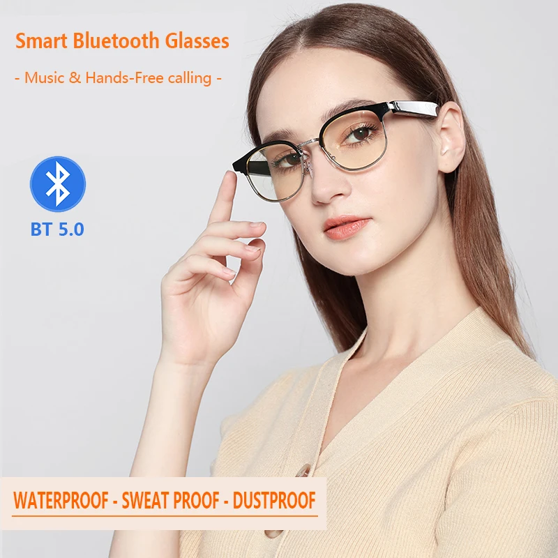 Fone de Ouvido Óculos de Sol do Telefone Smart Bluetooth Óculos Inteligentes Móvel Usinable Anti-uv Photochromic Eyewear 5.0 - Image 4