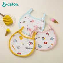 5 шт. детские нагрудники из хлопка с объемным эффектом поглощения воды, водонепроницаемые нагрудники, детская отрыжка, одежда с милым рисунком, подходит От 0 до 1 года