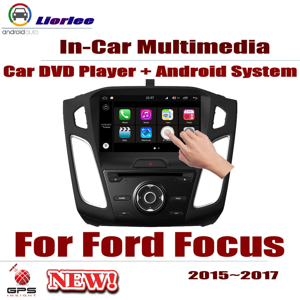 Автомагнитола DVD GPS-плеер навигация для Ford Focus 2015-2017 Android HD-дисплей система аудио
