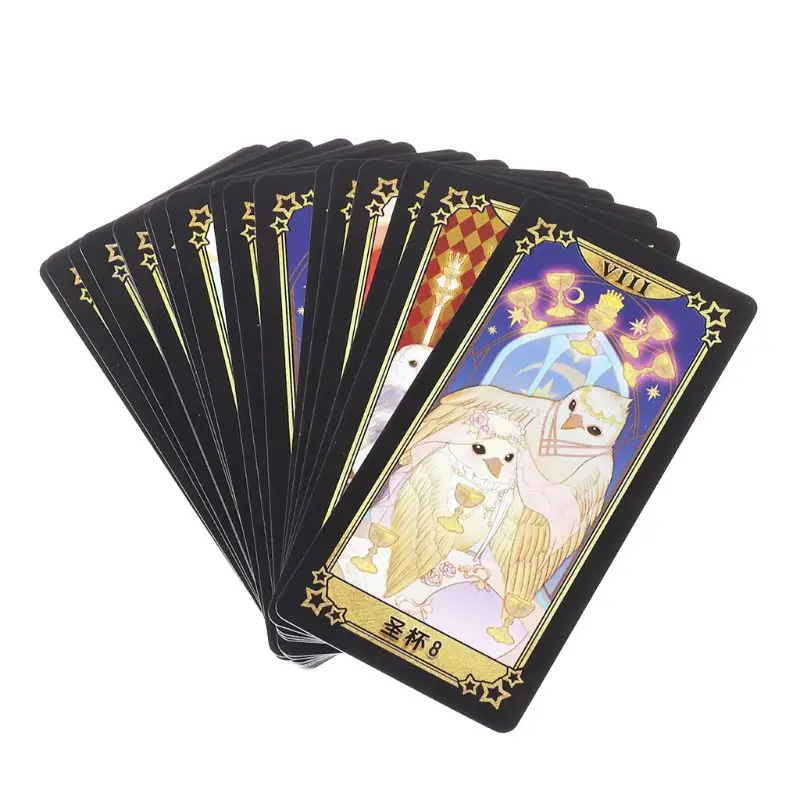 

Student Tarot Cards With Colorful Box Mysterious Divination Astrology Board Game D5BA