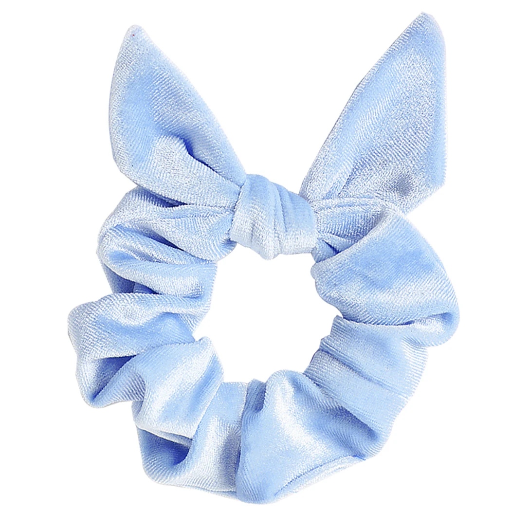 

1pcs Bow Hair Scrunchie Decorative Fashion Velvet Hair Tie Solid Color Hair Scrunchie For Women Girls Hair Accessories