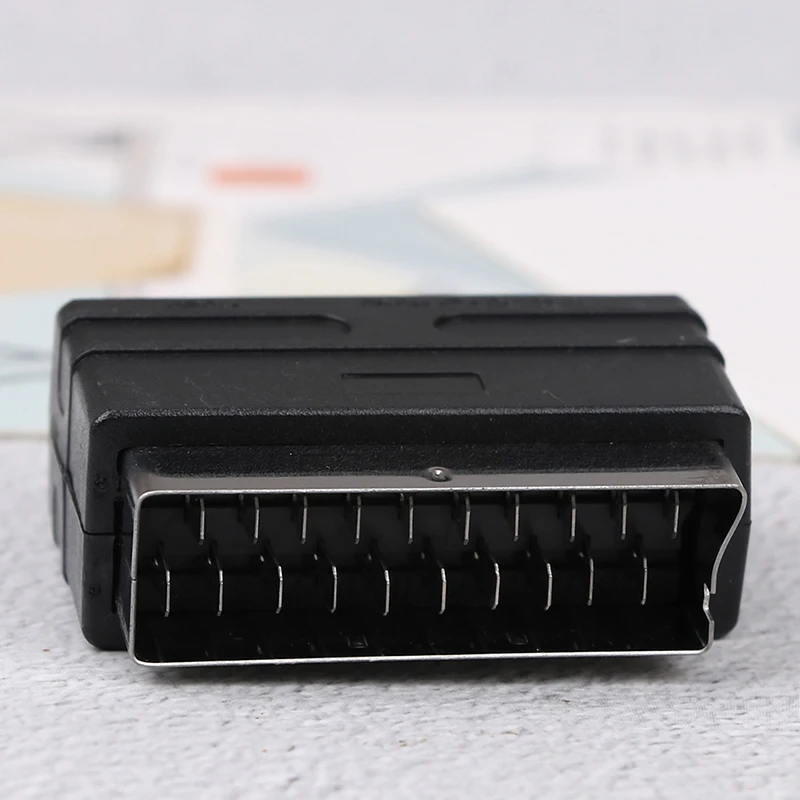 RGB Scart To 3 RCA S-Video Adapter  DVD ڴ  Ʈ RCA SVHS AV TV   TV ڷ  SD & HI