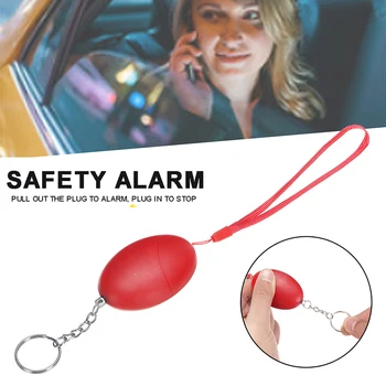

For Women Children Elderly Portable Self Defense Emergency Alarm Egg Shape Security Protect Alert Scream Loud Keychain