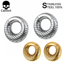 Casvort 2 шт., Новое поступление, модные серьги, тоннель, ювелирные изделия для тела, пирсинг, ушные измерительные приборы, расширитель, пара, распродажа
