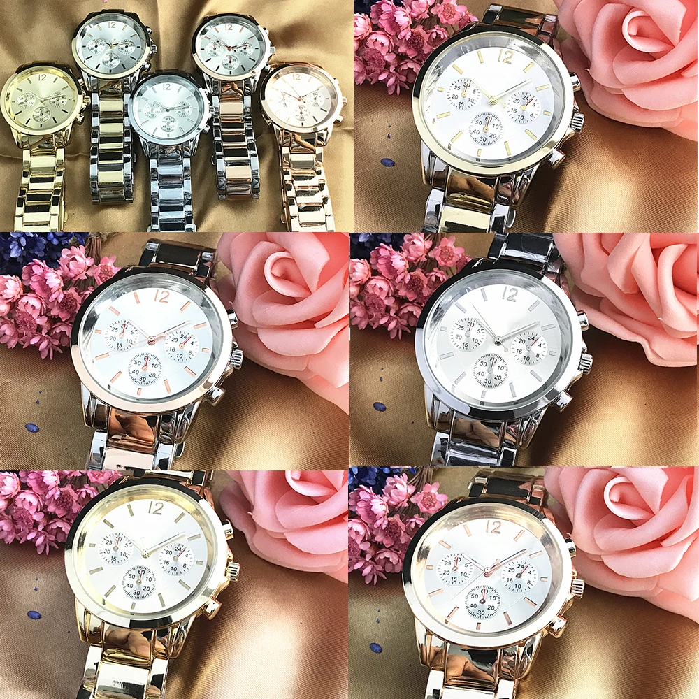 Новые кварцевые часы из нержавеющей стали для мужчин и женщин, модные роскошные ювелирные изделия, подарок в стиле ретро, прецизионные роскошные свадебные часы