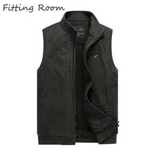 Жилет без рукавов для мужчин осень зима теплая куртка армейский жилет инструмент жилеты модные повседневные пальто мужские куртки без рукавов карго