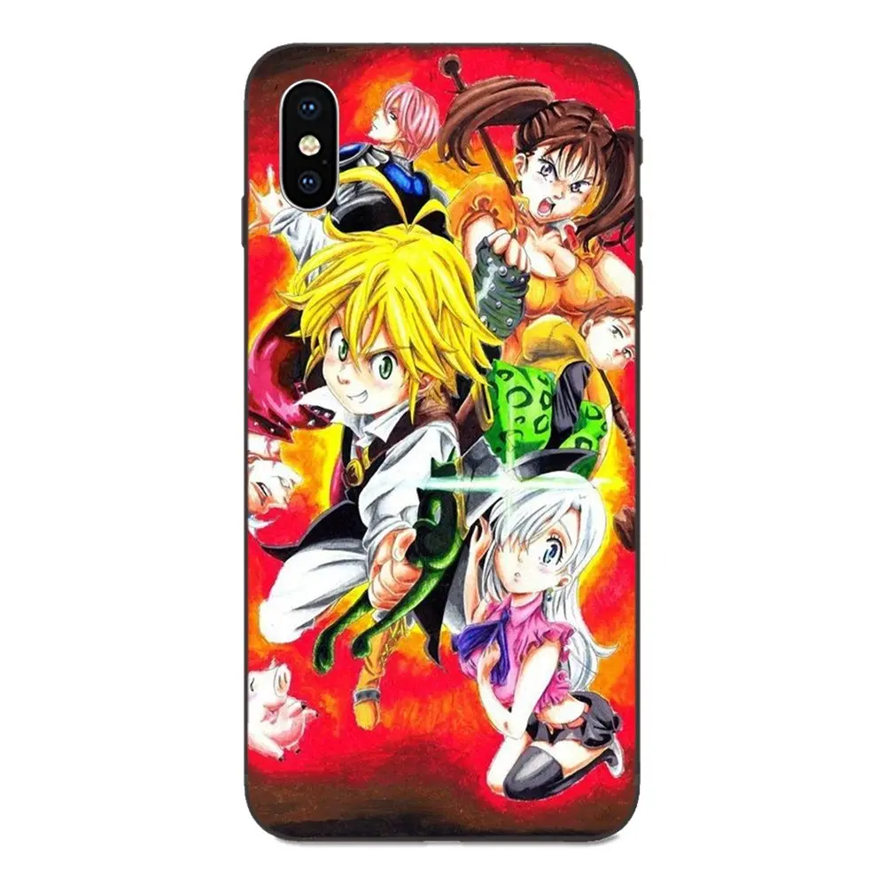 Seven Deadly Sins Meliodas Elizabeth Liones для Apple iPhone 4 4s 5 5S SE 6 6S 7 8 Plus X XS Max XR Diy