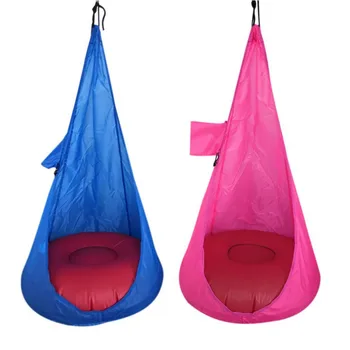 

Child Hammock Chair Kids Swing Pod Outdoor Indoor Hanging Seat Home Hammocks
