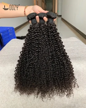 

Doozy Hair Brazilian Hair Kinky Curly 3 Bundles Virgin Human Hair