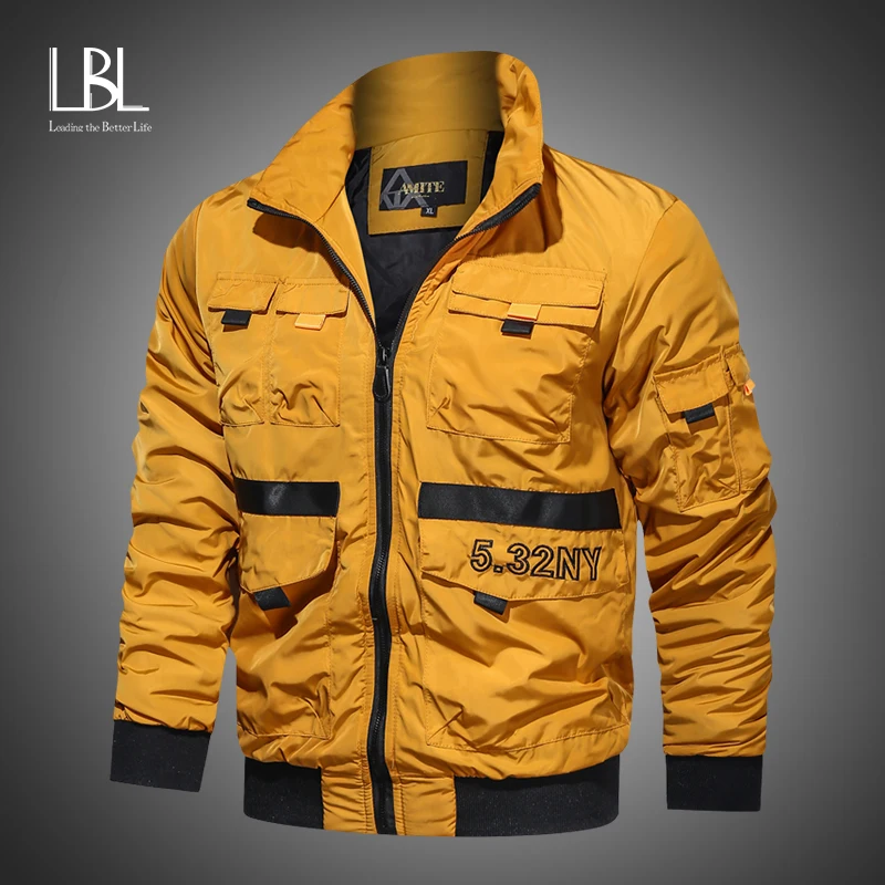 LBL Autumn Mens Jackets Bomber Jacket 2020 Casual Military Cargo Jacket for Men Zipper Jacket Pocket Brand New Men Clothing LBL Autumn Mens Jackets Bomber Jacket 2020 Casual Military Cargo Jacket for Men Zipper Jacket Pocket Brand New Men Clothing