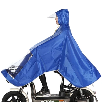 

Large Size Motorcycle Raincoat with Rain Mask Waterproof Electrombile Rain Women Men Poncho Adults Breathable Rainware
