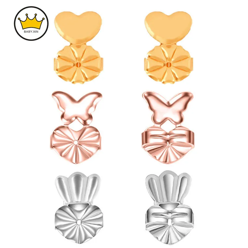 En oferta Clavijas mágicas para las orejas, accesorio auxiliar con pinza creativa para pendientes, hebilla del perno prisionero, elevador, joyería europea y americana pBQKMG386jw