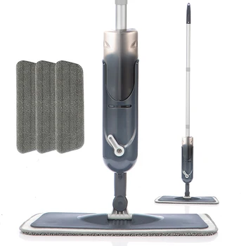 

Spray Floor Mop With Reusable Microfiber Pads Washing Flat Mop Home Kitchen Laminate Wood Ceramic Tiles Floor Cleaning Tools