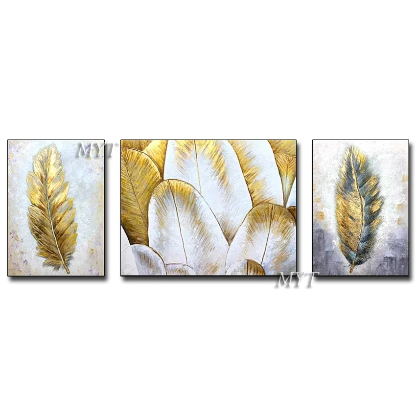 

Home Decoration Pieces Group Triptych Oil Painting Flower Canvas Wall Art Unframed Handmade Paintings Artwork Spring Scenery