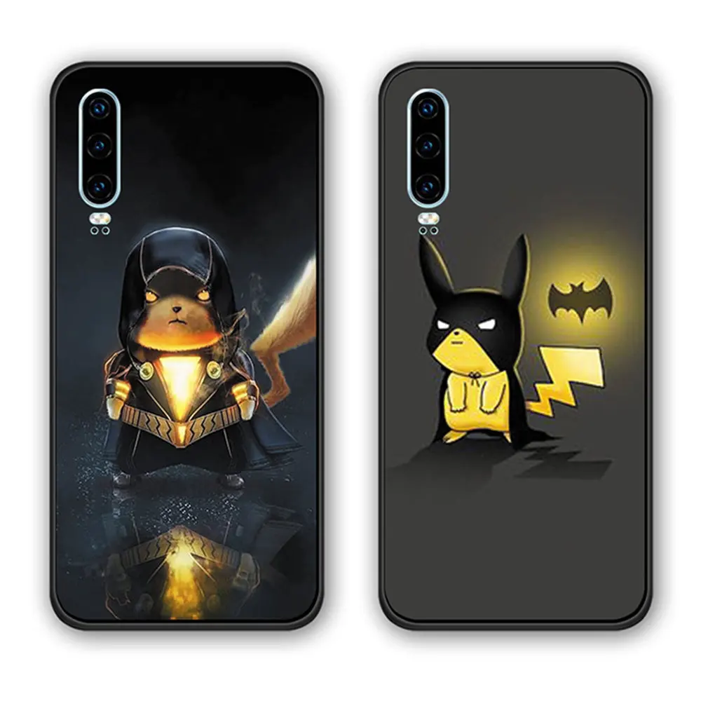 Забавное японское аниме PIKACHU для huawei P8 P9 P10 lite plus силиконовый мягкий ТПУ чехол для телефона для huawei P20 P30 lite Pro Чехол