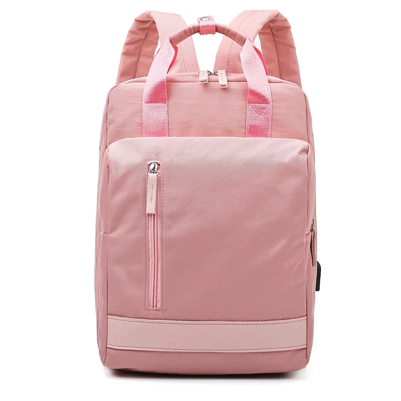 

1PCS Computer Double-shoulder Bag Fashionable and Casual Notebook Bag Large-capacity Charging Backpack
