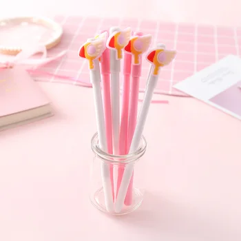 

40 pcs/lot Magic wand Bird Gel Pens Cute Signature 0.5 mm Black Ink Signature Pen School Writing Supplies Stationery gift