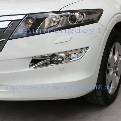 Модификация автомобиля аксессуары для Honda Crosstour 2011-2013 ABS хромированные передние противотуманные фары крышка отделка 2 шт./компл