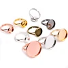 10pcs/lot Adjustable Blank Ring Base Fit Dia 10 12 14 16 18 20 mm Glass Cabochons Cameo Settings Tray Diy Jewelry Making Ring ► Photo 1/6