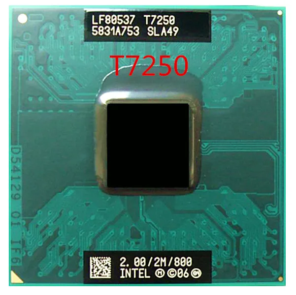 CPU portátil T7250 SLA49, 2,0G/2M/800, versión oficial, piezas  deshilachadas, procesador de CPU, envío gratis - AliExpress Ordenadores y  oficina
