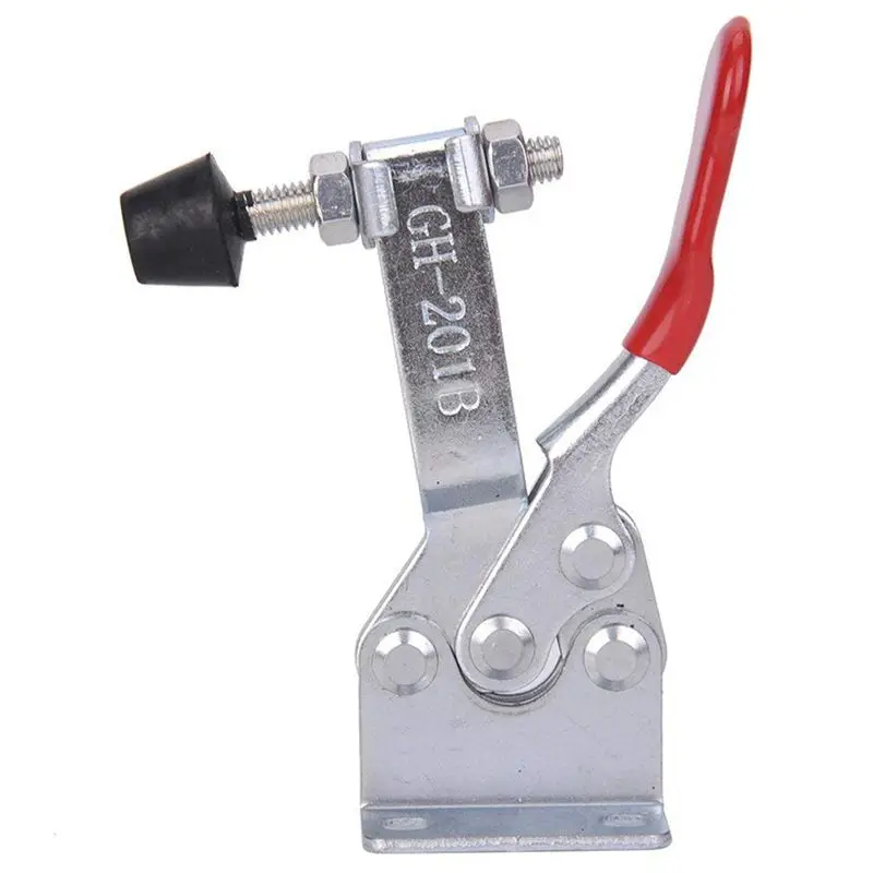 Hand Tool Toggle Clamp 201B Antislip Red Horizontal Clamp 201-B Quick Release Tool 4Pcs