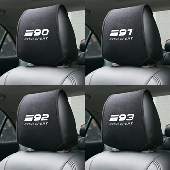 

1PCS car headrest cover auto fit for BMW E93 E92 E91 E90 E87 E70 E62 E61 E60 E53 E46 E39 E36 E34 E30 E28 Accessories car styling