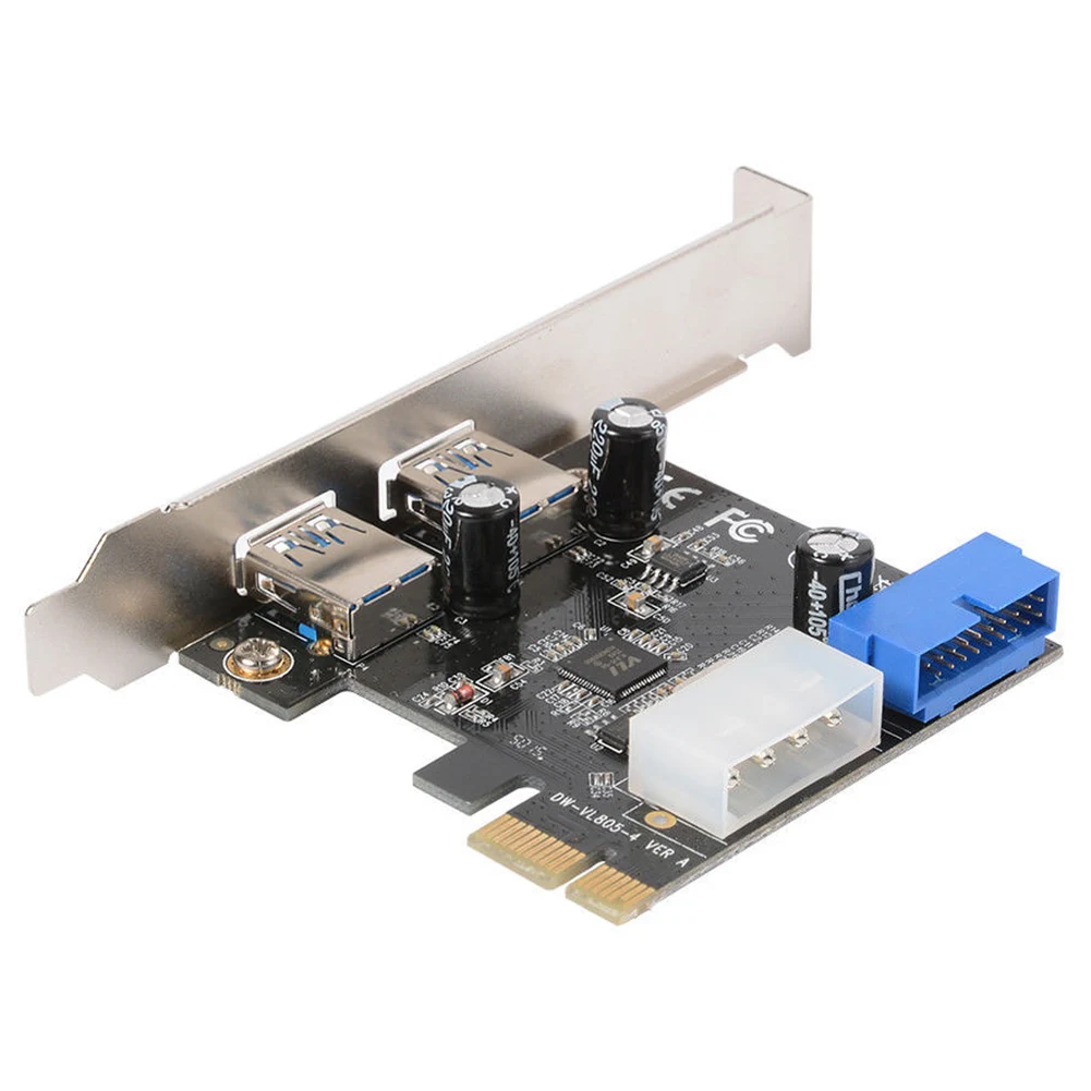 SuperSpeed для PCI E Прочный 2 порта Компоненты USB 3 0 плата расширения разъем питания