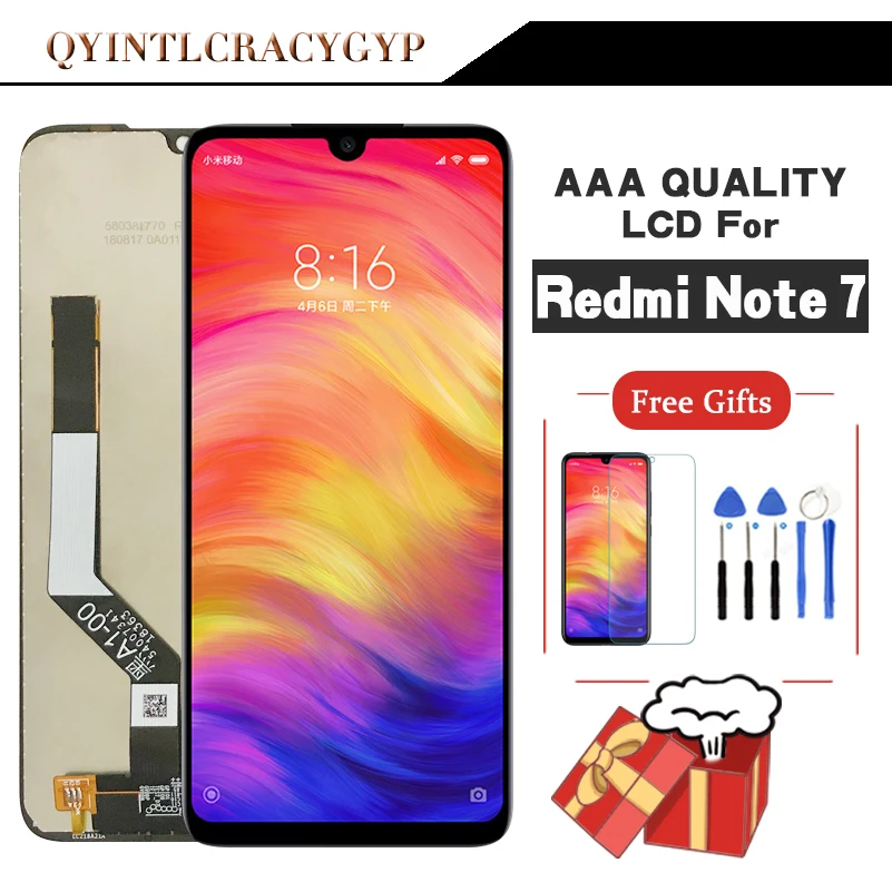 10-сенсорный экран оригинальный ЖК-дисплей для Redmi Note 7 Дисплей сенсорный Экран в