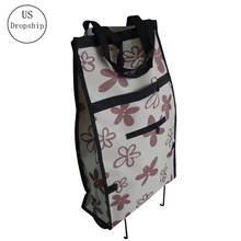 Маленькая переносная Тележка для покупок, органайзер для еды, сумка на колесиках, складные сумки для покупок, купить Сумка для овощей, буксировочная посылка