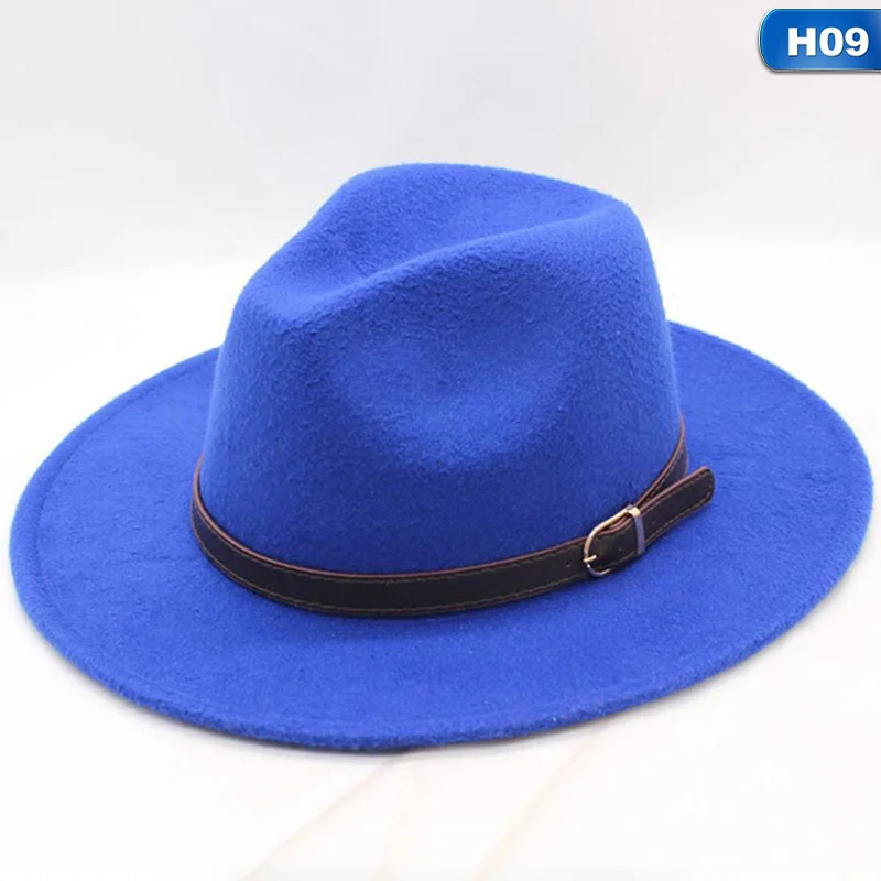 Специальная фетровая шляпа мужские шапки с поясом женские винтажные шляпы Трилби шерсть теплая джазовая шапка Femme Feutre
