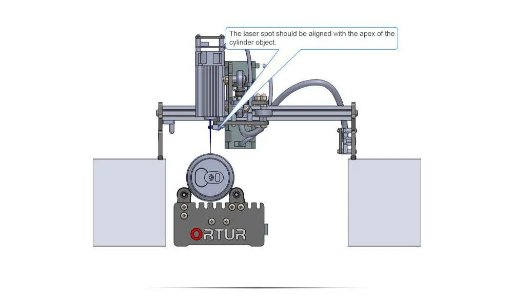 ORTUR Laser Engraver Y-axis Rotary Roller Engraving Module for Engraving Cylindrical Objects Cans - Black