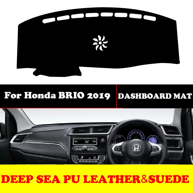 

Изготовленный на заказ для Honda BRIO 2019 приборной панели автомобиля Избегайте светильник Pad Инструмент платформа, экокожа (полиуретан), замшевые изоляционный мат