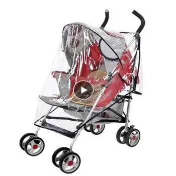 

Rain Covers Carriages Baby Stroller Accessories Opens Baby Cart Transparent Waterproof Raincoat Cart Carriages / French Delivery
