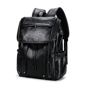 

New fashion backpack men's college style Korean version of the retro casual men's backpack middle school student bag