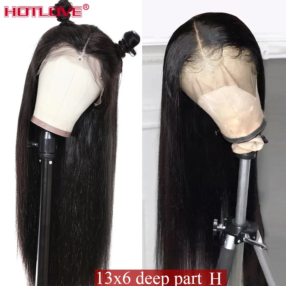 13X6 прямые волосы кружевные передние человеческие парики для женщин бразильские