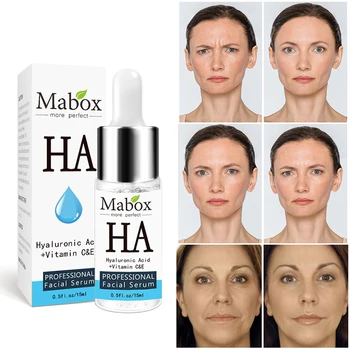 

Hyaluronic Acid +vitamin Face Serum Whitening Anti-Wrinkle Facial Serum Essence Organic Skin Care Nourishing Lifting Firming