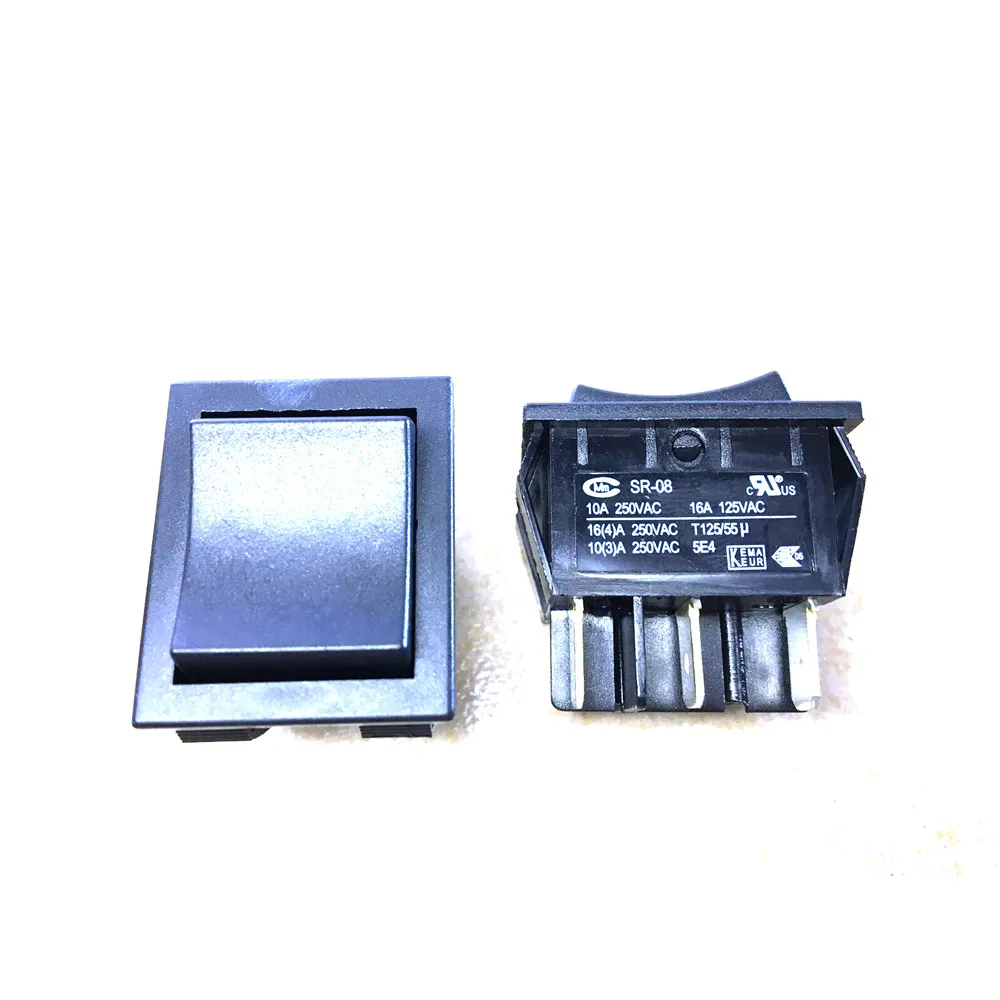 1pcs SR-08 Merchant CMM Power Rocker switch 6 Pins 16 A 250VAC T125/55u 1pcs SR-08 Merchant CMM Power Rocker switch 6 Pins 16 A 250VAC T125/55u
