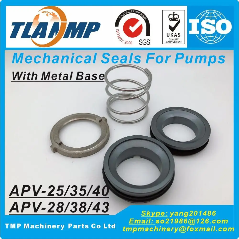 APV-25 ( APV-28 ), APV-35 ( APV-38 ), APV-40 APV-43 ) APV Mechanical Seals for APV W+ plus pumps (Material:SiC/SiC/VIT)