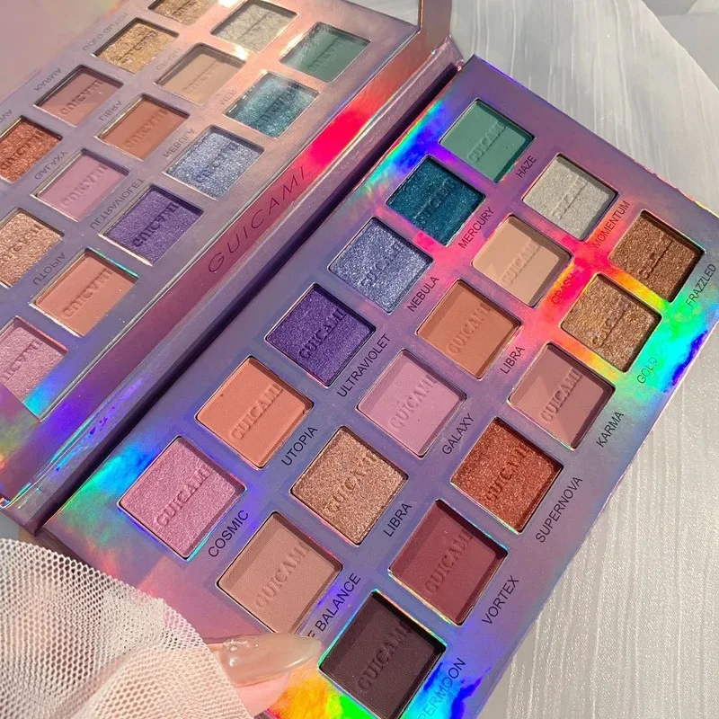 GUICAMI Mercury Retrograde Eye Shadow Palette 18 Color Blue Mashed Potato Desert Rose 18 Color Fairy Eye Shadow Girl GUICAMI Mercury Retrograde Eye Shadow Palette 18 Color Blue Mashed Potato Desert Rose 18 Color Fairy Eye Shadow Girl
