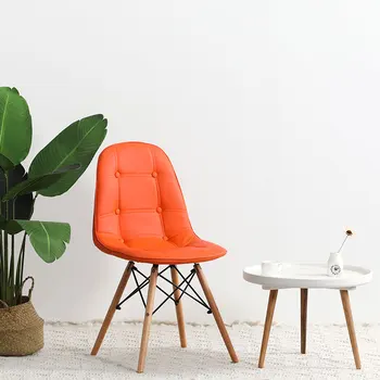 

Nordic Home Back Makeup Stool Dressing Bedroom Net Red Nail Small Chair Simple Fabric Dining Chair