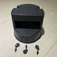 Aixiangru-Movable 2-Step Ladder,Footstool with Wheels,Removable Stepladder,Black Foot Stool,Shop Use, Domestic Use 2