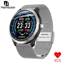 Hamswan N58 Смарт-часы ECG+ PPG для мужчин IP67 водонепроницаемые спортивные часы кровяное давление пульсометр поддержка счетных часов